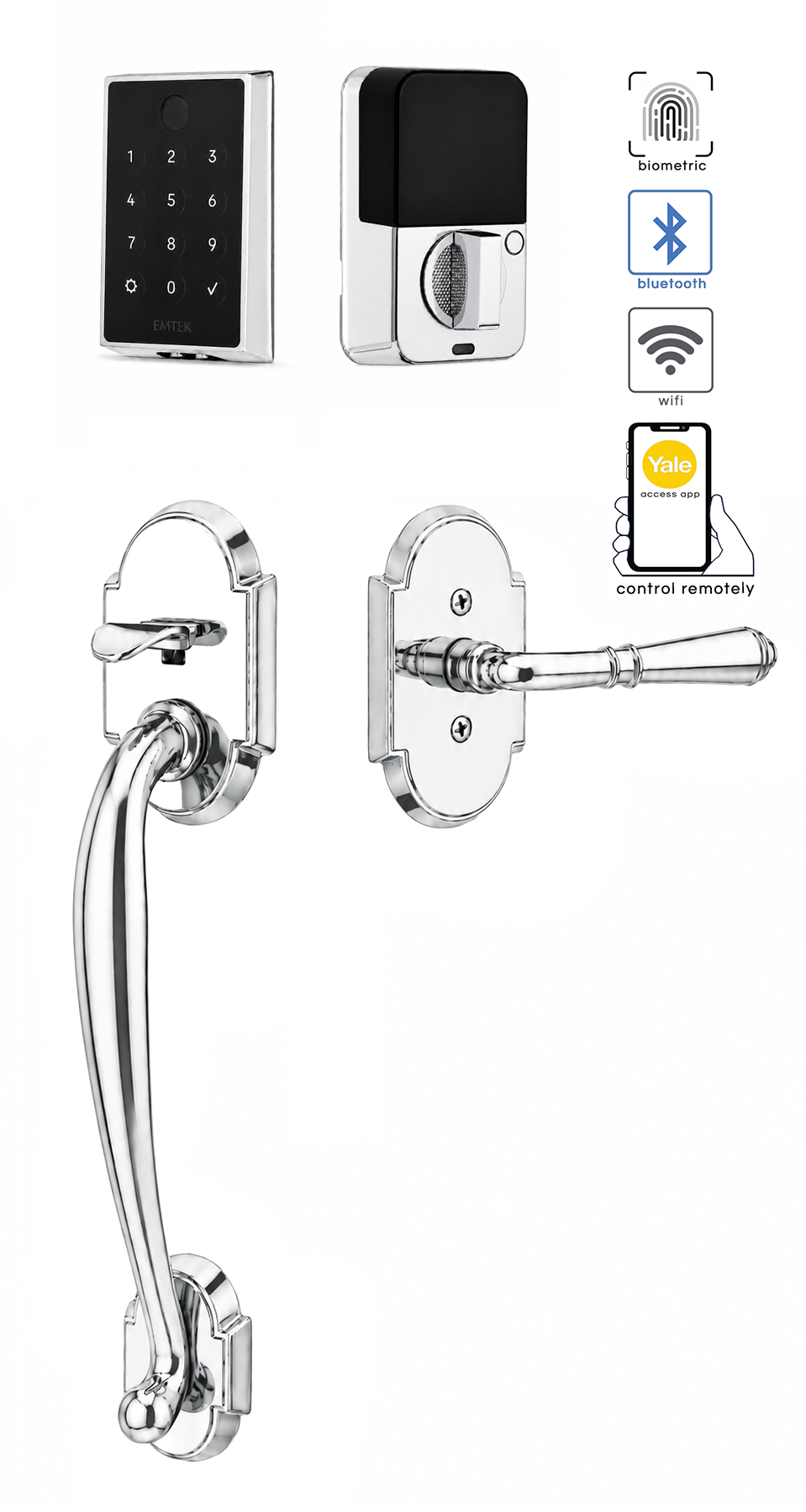 Emtek Nashville Entrance Handleset