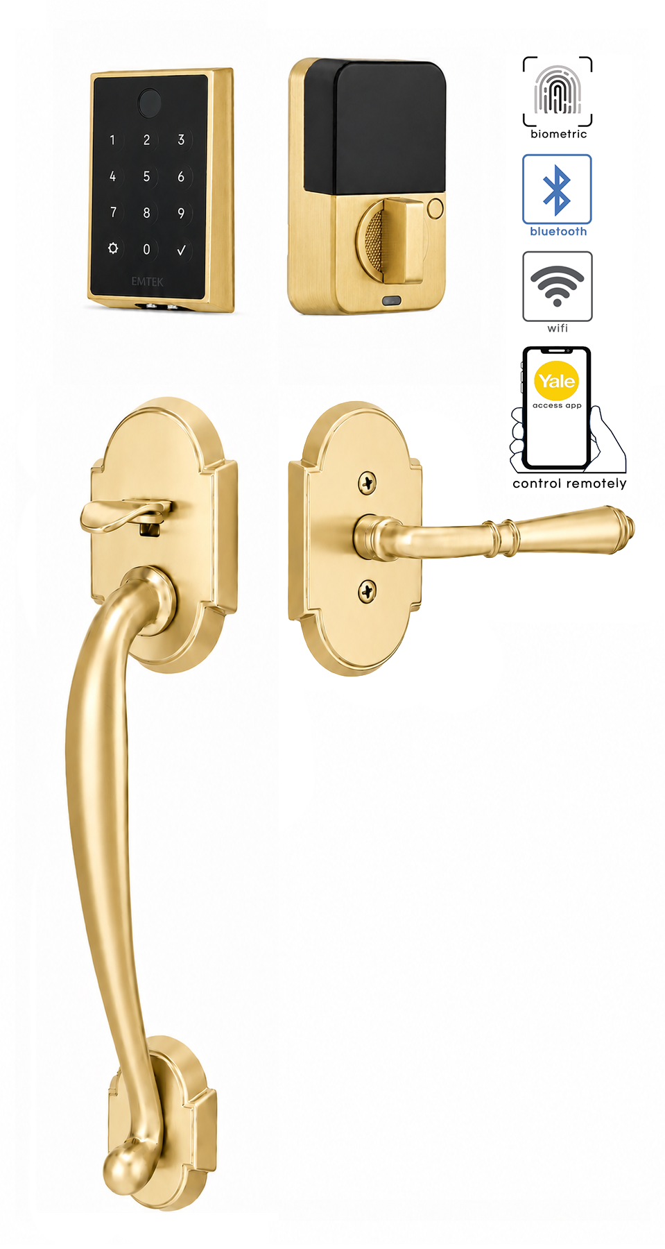 Emtek Nashville Entrance Handleset