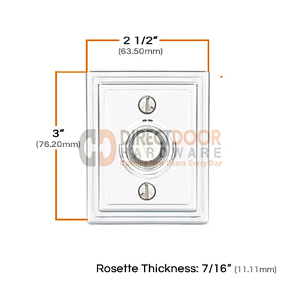 Emtek Brass Wilshire Door Bell Cover