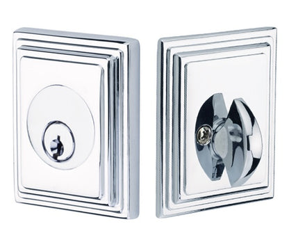 Emtek Wilshire Deadbolt - Polished Chrome