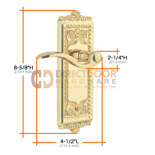 Grandeur Windsor Plate with Portofino Lever Specs