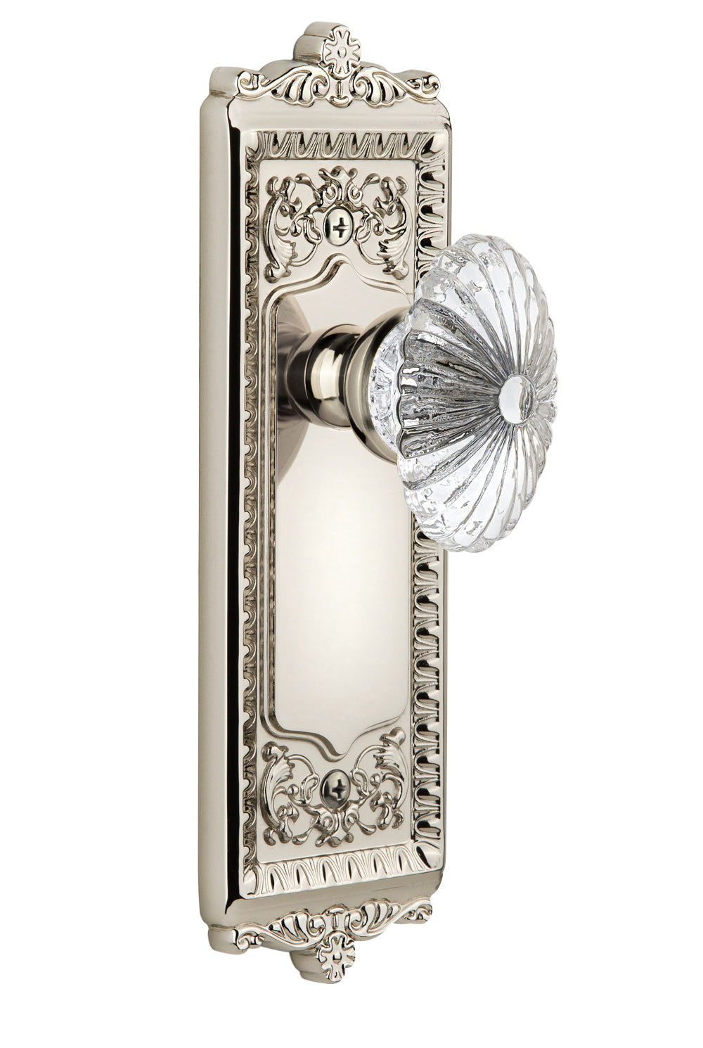 Grandeur Windsor Plate with Burgundy Knob