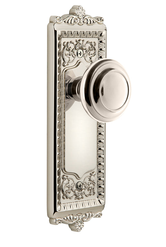 Grandeur Windsor Plate with Circulaire Knob