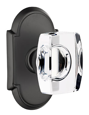 Emtek Windsor Crystal Knob with Style 8 Rosette