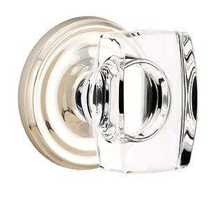 Emtek Windsor Crystal Knob with Regular Rosette