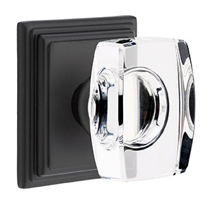 Emtek Windsor Crystal Knob with Wilshire Rosette