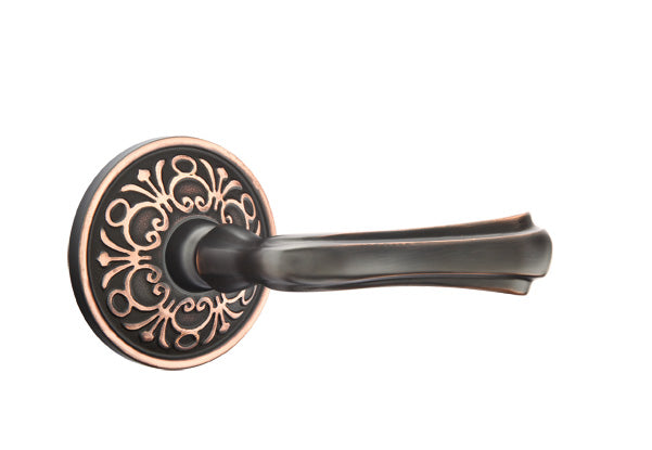 Emtek Wembley Lever With Lancaster Rosette