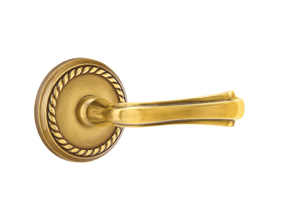 Emtek Wembley Lever With Rope Rosette
