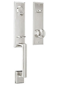Woodward 1 Handleset- Shown in Satin Nickel