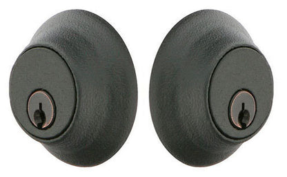 Emtek Wrought Steel #2 Style Double Cylinder Deadbolt in Flat Black