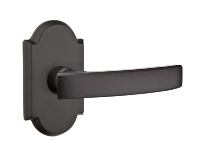 Yuma Lever with Style 1 Rosette - Flat Black