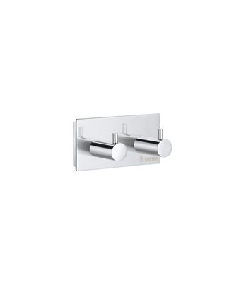 Smedbo Pool Collection Double Hook ZK356 Polished Chrome
