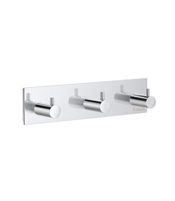 Smedbo Pool Collection Triple Hook ZK359 Polished Chrome