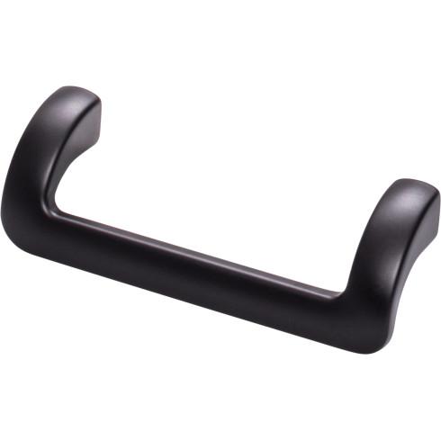 Topknobs TK950BLK Kentfield Pull 3 3/4 Inch (c-c) - Flat Black
